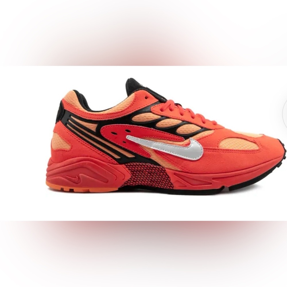 Nike Air Ghost Racer Faux Leather-Trimmed Mesh Sneakers